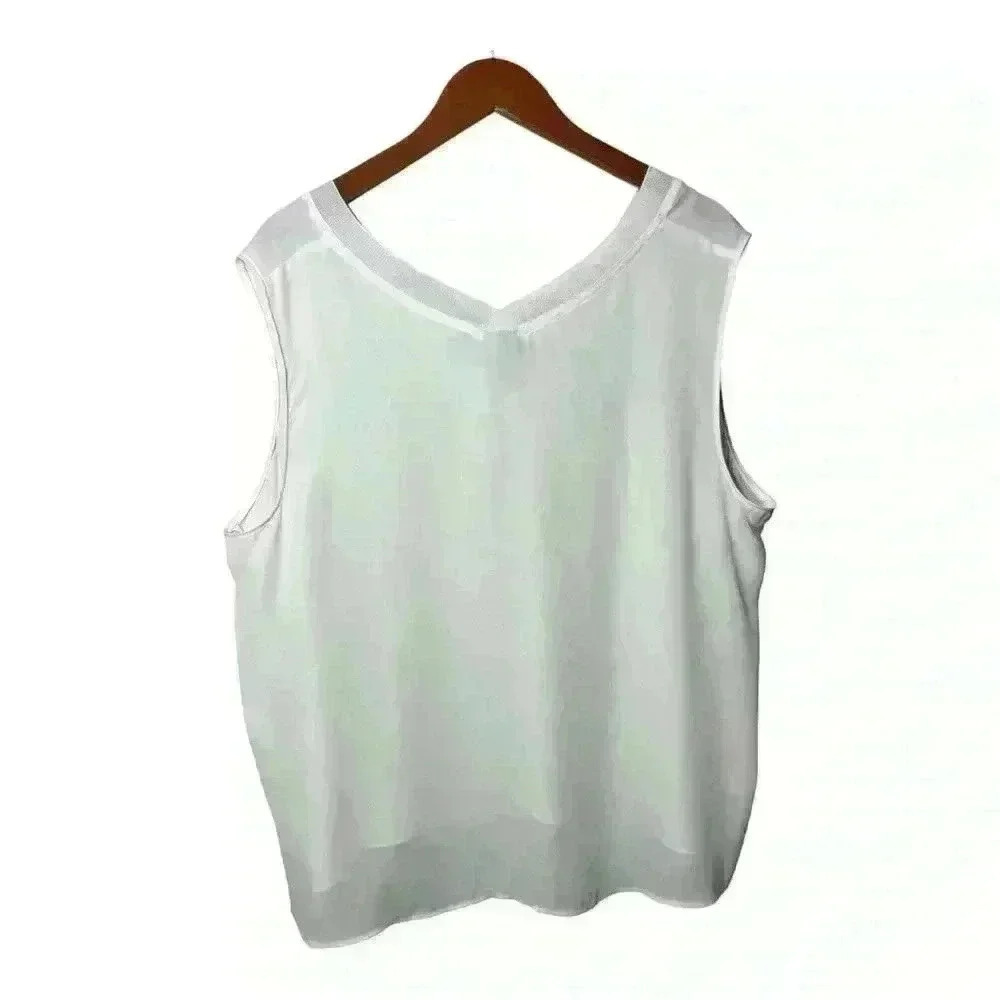 Covington Sheer Tank Blouse XXL - Picture 5 of 7